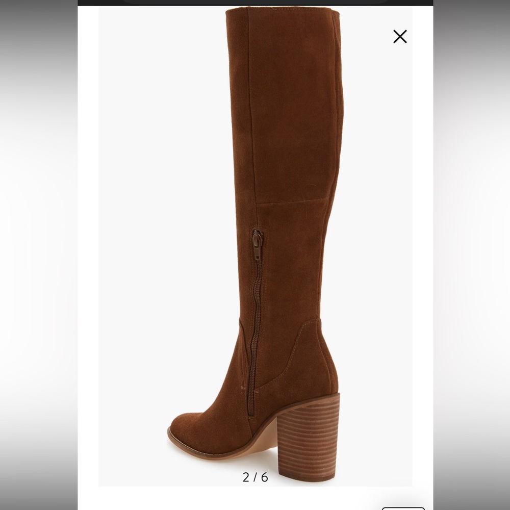 Steve Madden Roxana Knee High Brown Suede Boot Sz 8.5 - Picture 10 of 10